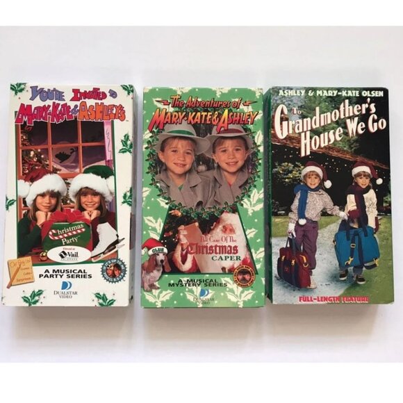 1990s Mary Kate and Ashley Olsen VHS Videos Christmas Specials - Picture 1 of 3